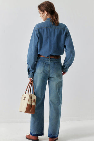 Spring Denim Two-Piece Set-Up
