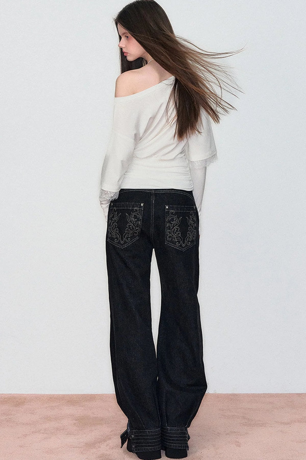 Spring Fake Two-Piece Hot Girl Top