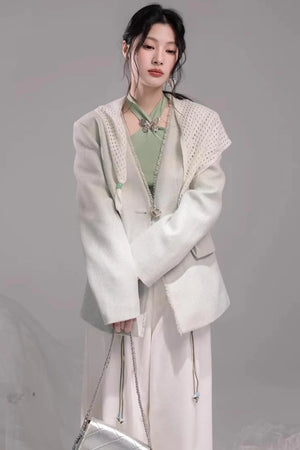 Spring Green Knitted Vest Set