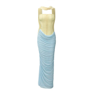 Spring Herringbone Corset Dress