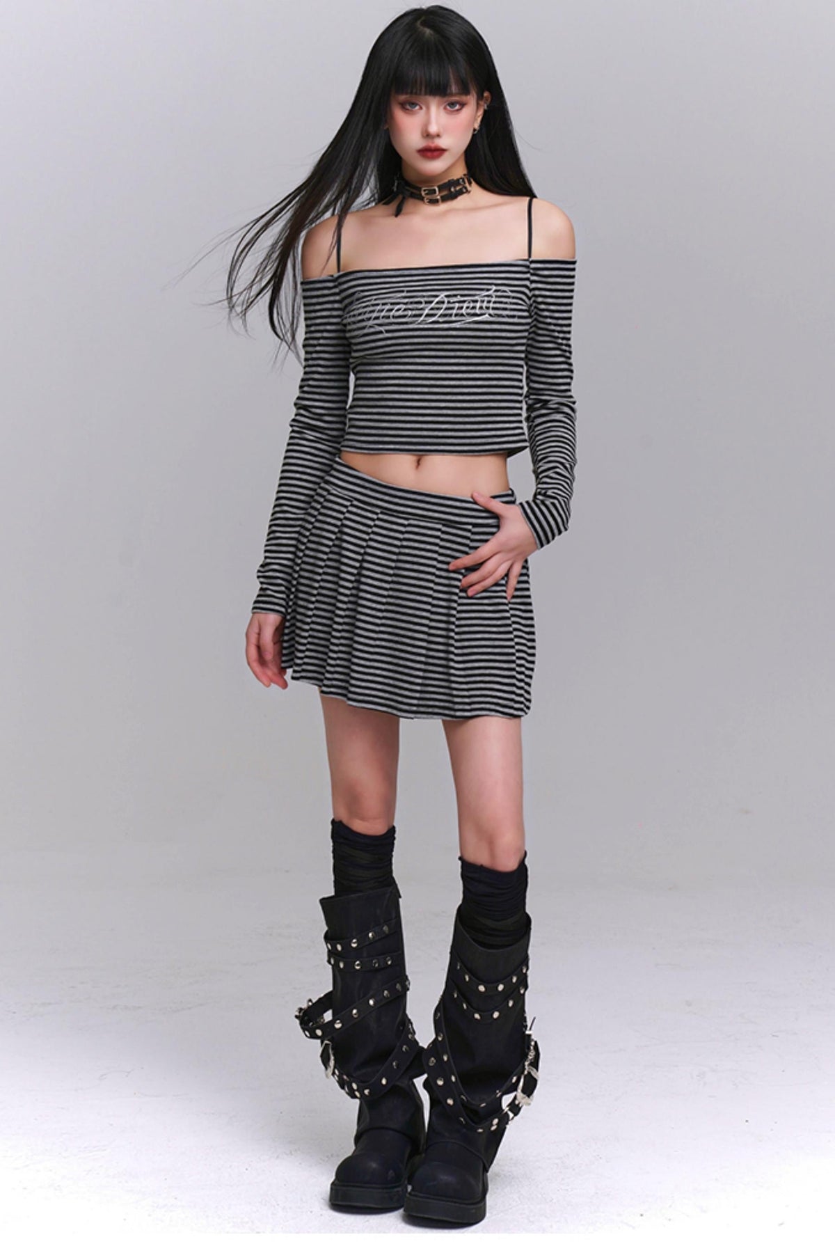 Spring Mode Fit Skirt Set-Up