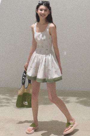 Spring Picnic Slim Fit Camisole Dress