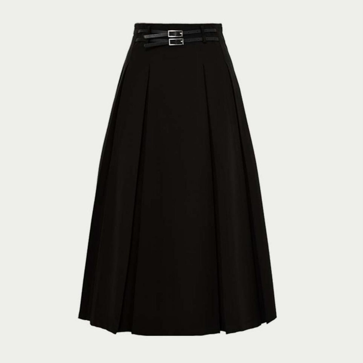 Spring Pleated A-Line Skirt