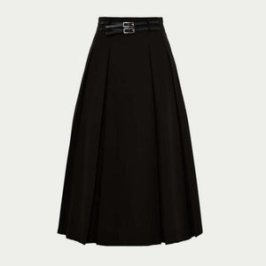 Spring Pleated A-Line Skirt