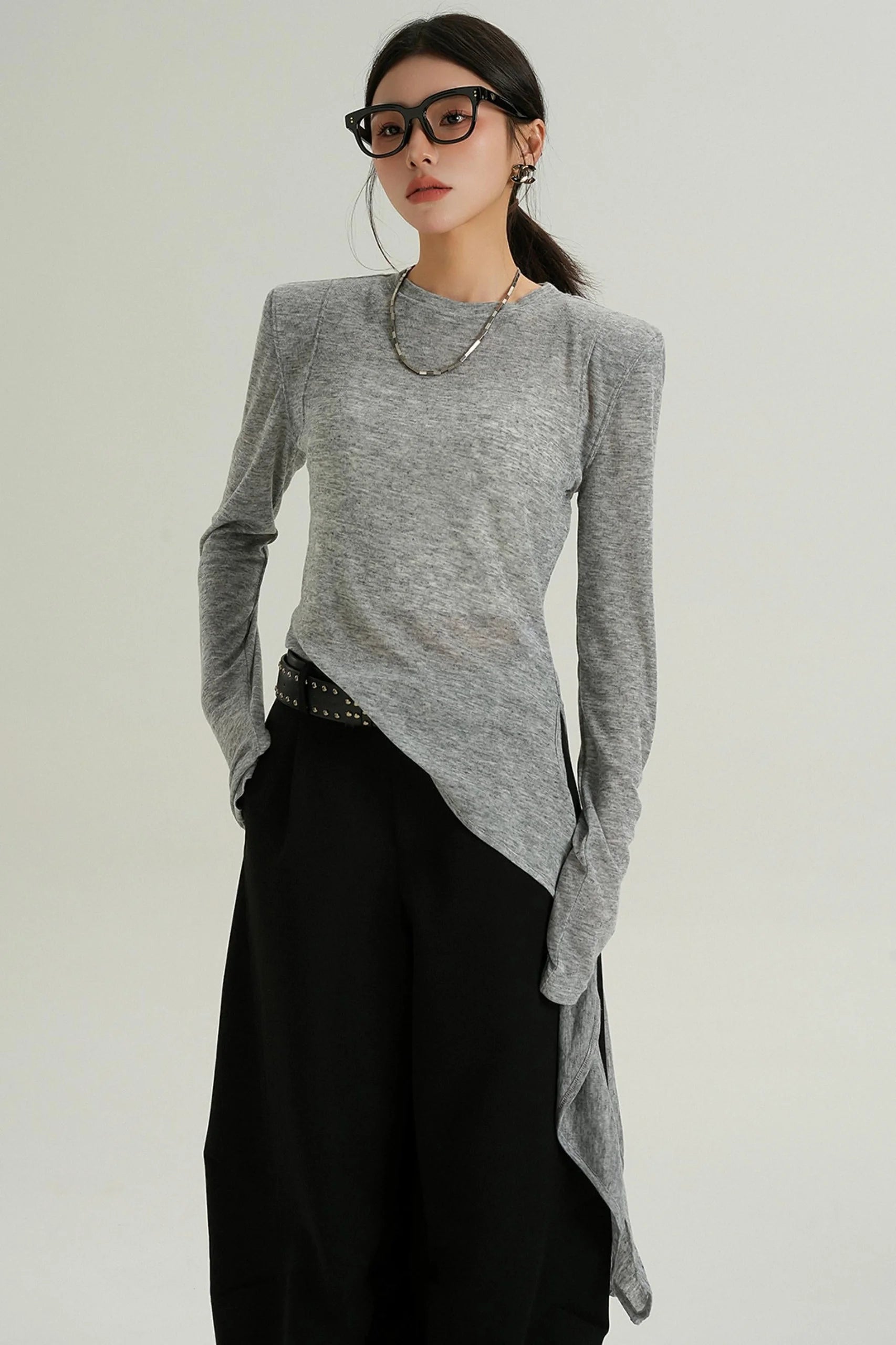 Spring Slant Hem Top