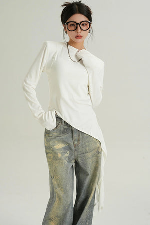 Spring Slant Hem Top