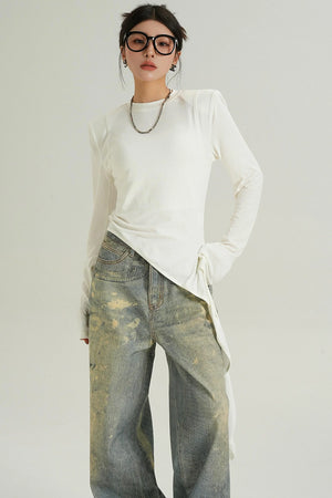 Spring Slant Hem Top