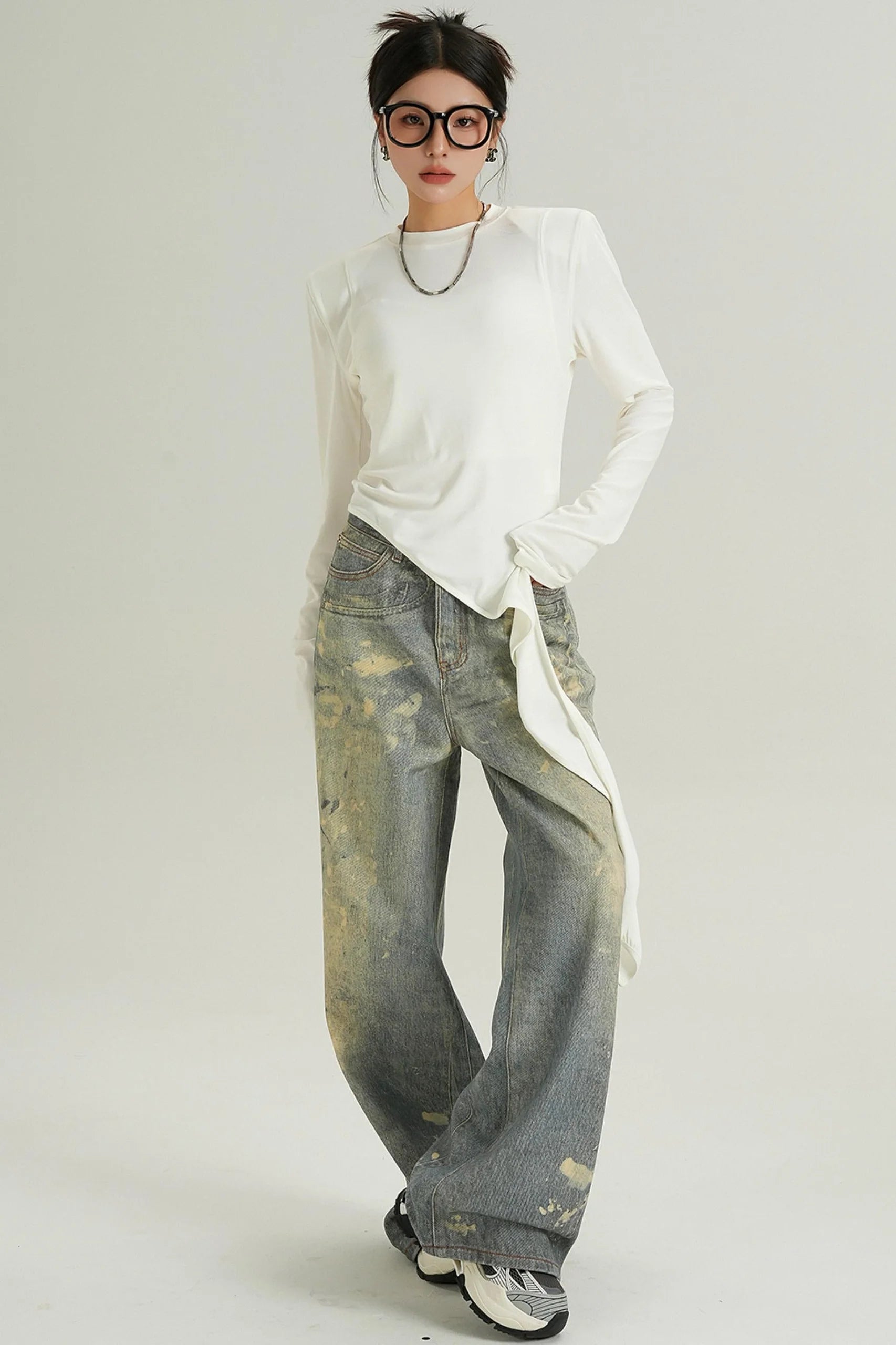 Spring Slant Hem Top