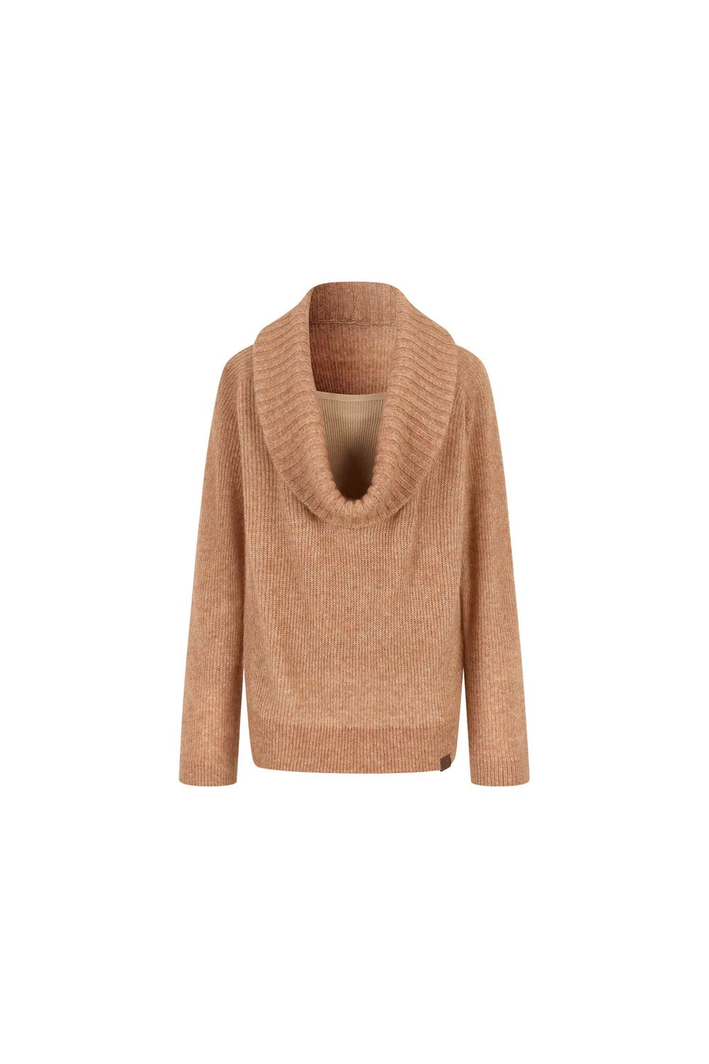 Spring Wool Draped Neck Sweater