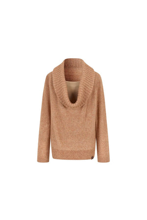 Spring Wool Draped Neck Sweater