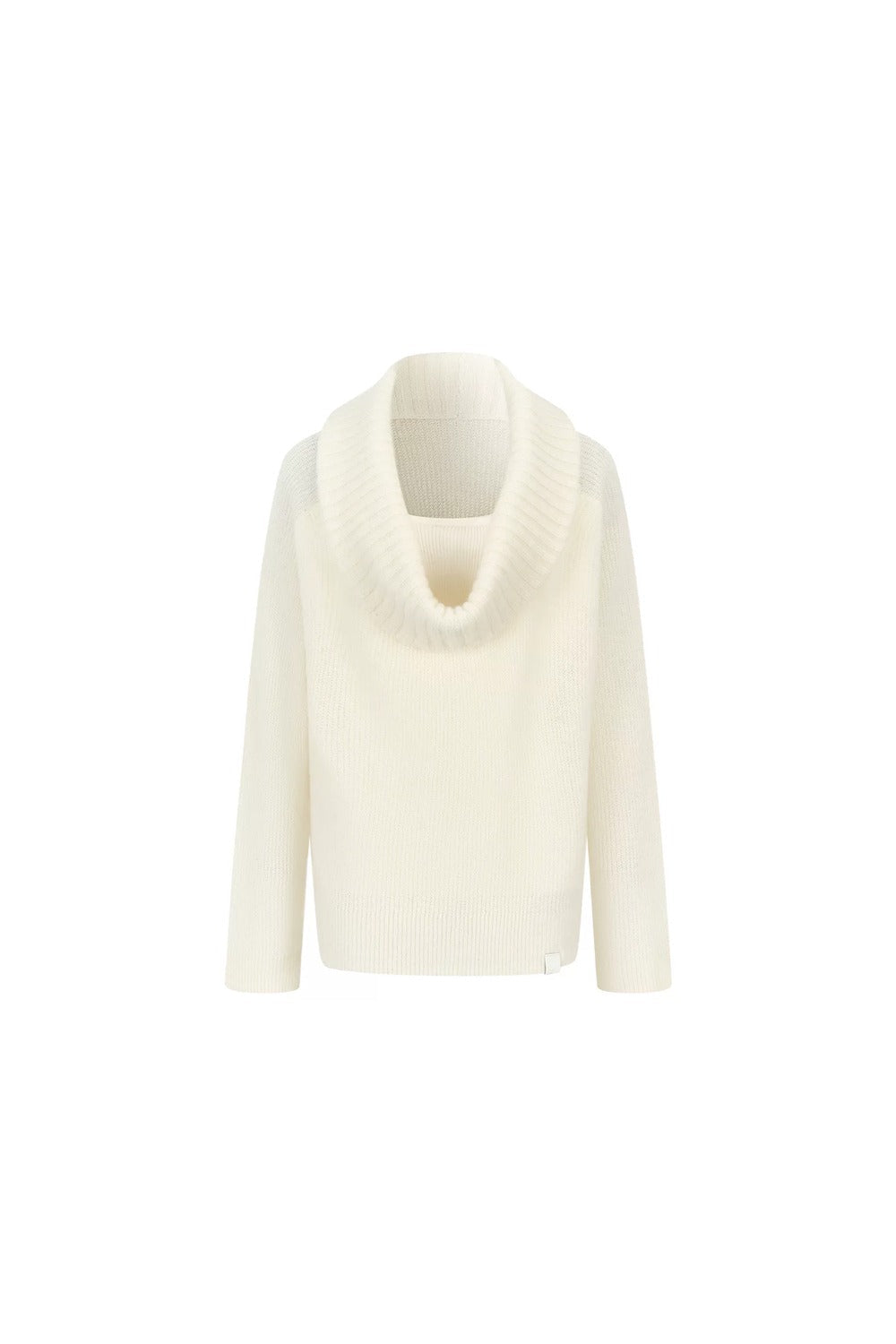Spring Wool Draped Neck Sweater