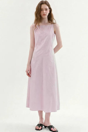 Square-Neck A-Line Dress