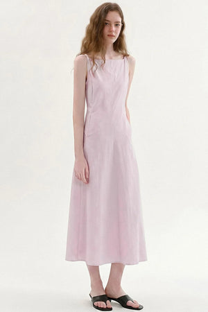 Square-Neck A-Line Dress