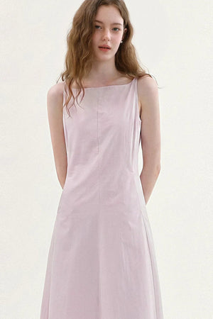 Square-Neck A-Line Dress