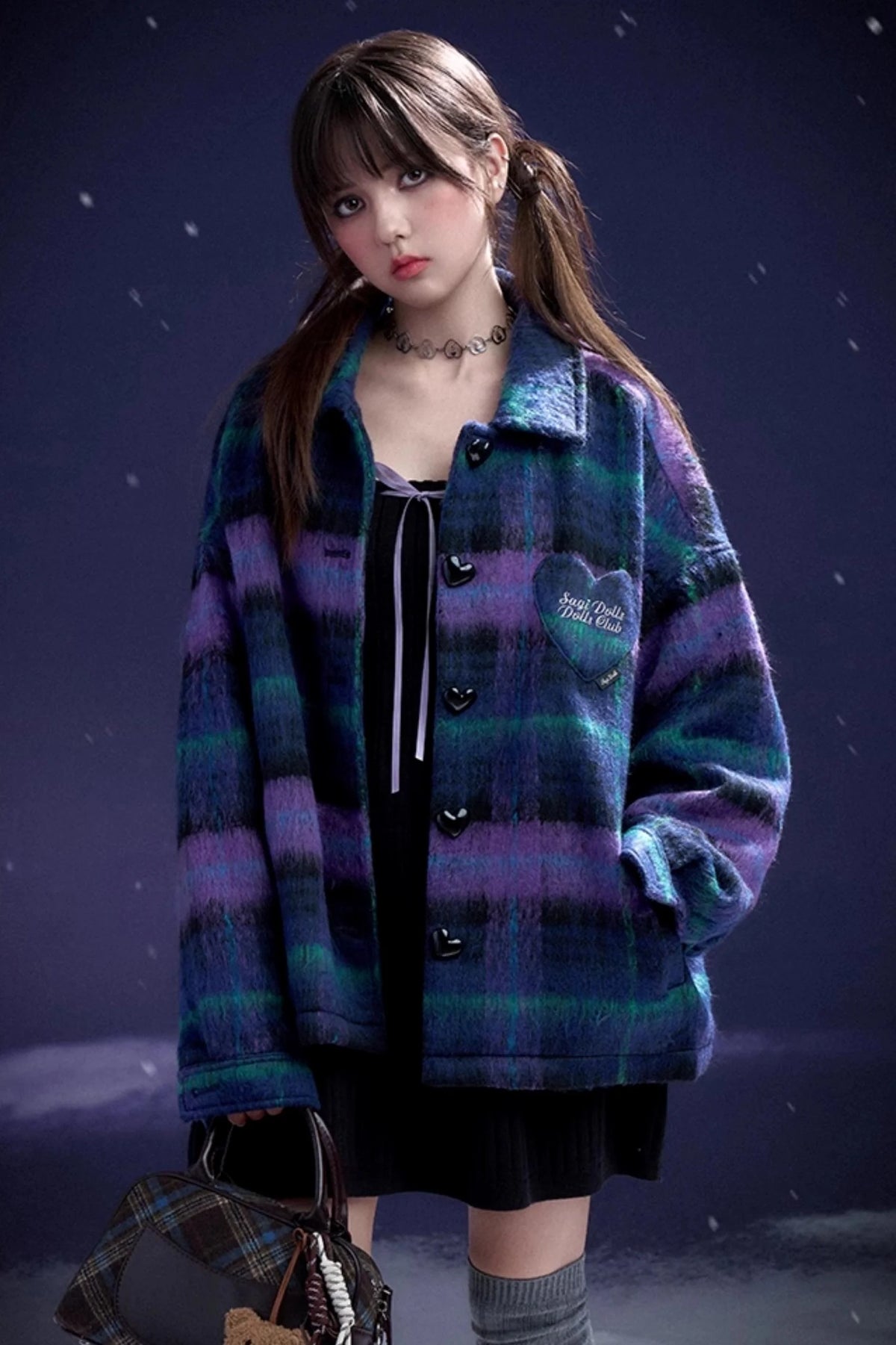 Square Neck Sweater Winter Dress