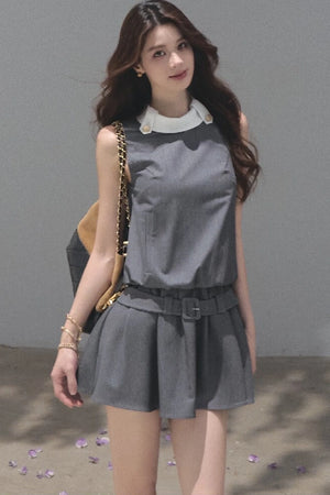 Stand Collar Jellyfish Dress
