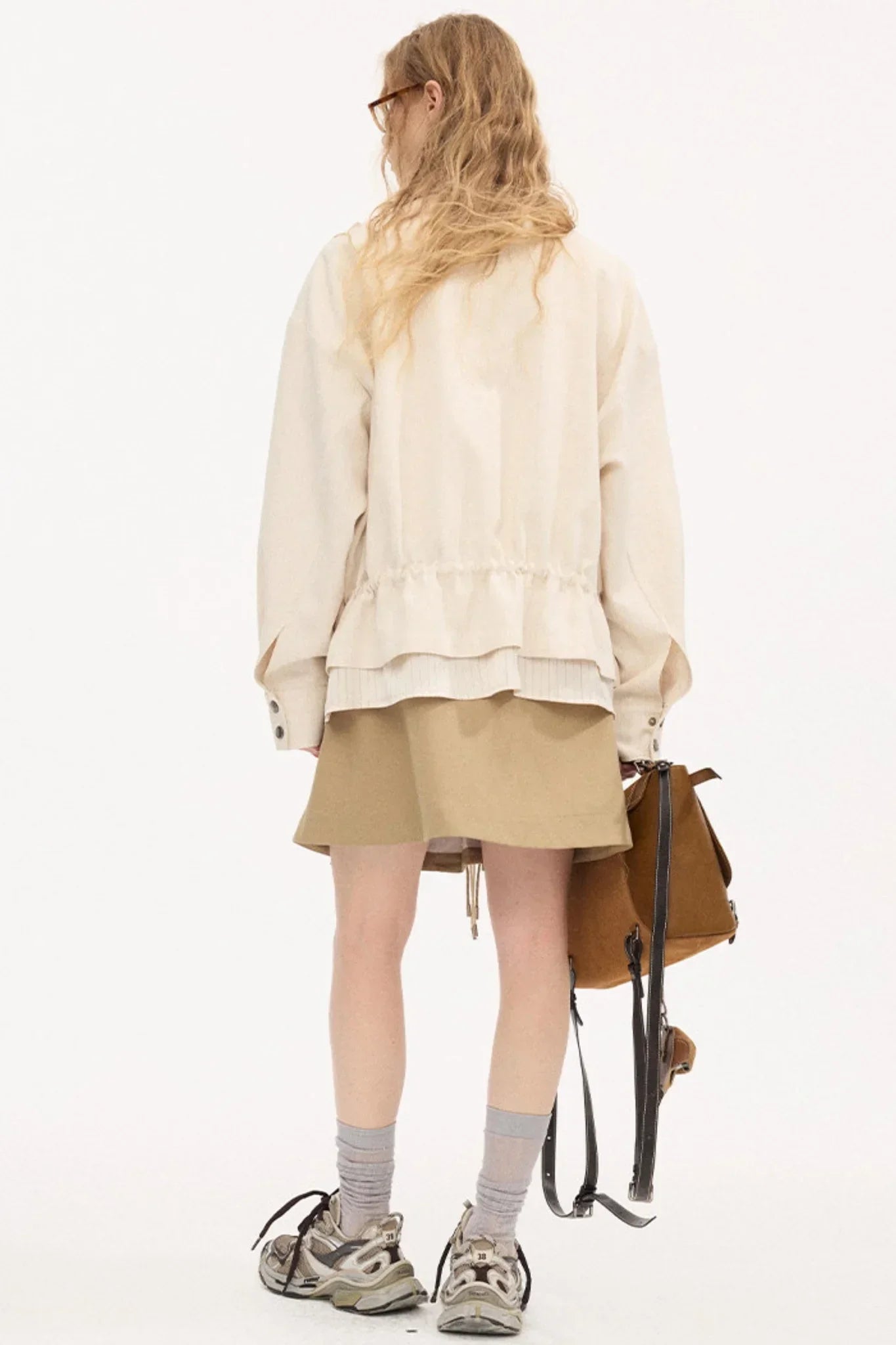 Stand Collar Patchwork Jacket