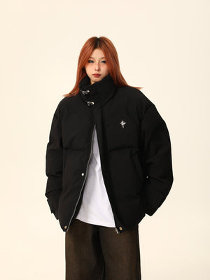 Stand-up collar bread jacket