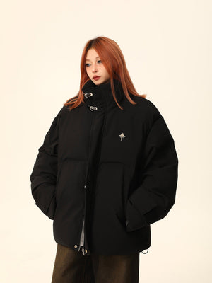Stand-up collar bread jacket