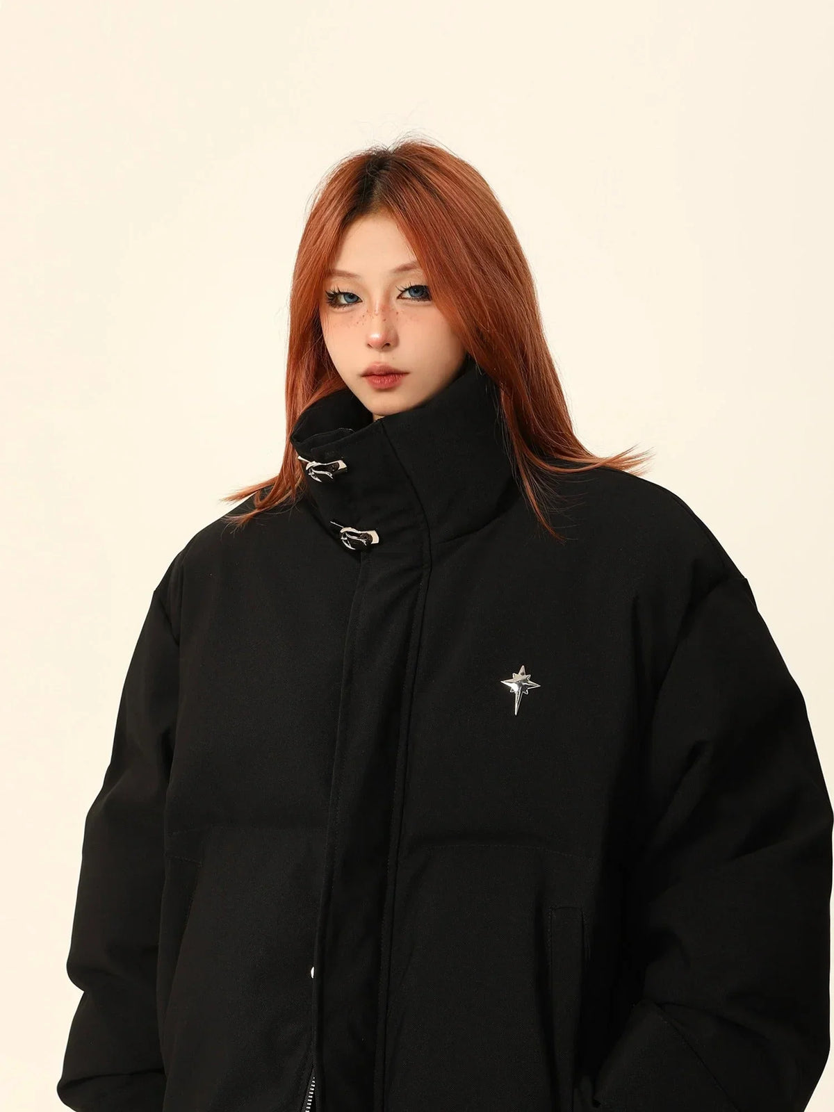 Stand-up collar bread jacket