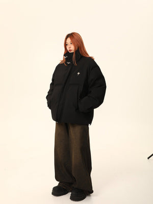 Stand-up collar bread jacket