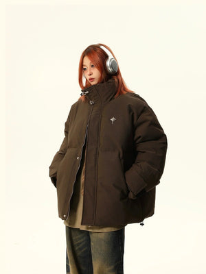 Stand-up collar bread jacket