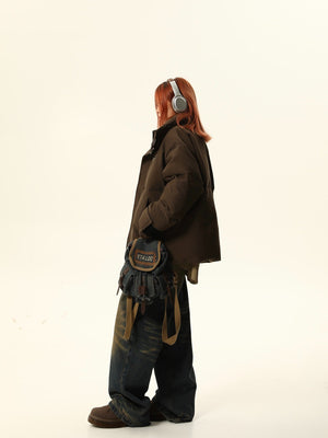 Stand-up collar bread padded coats