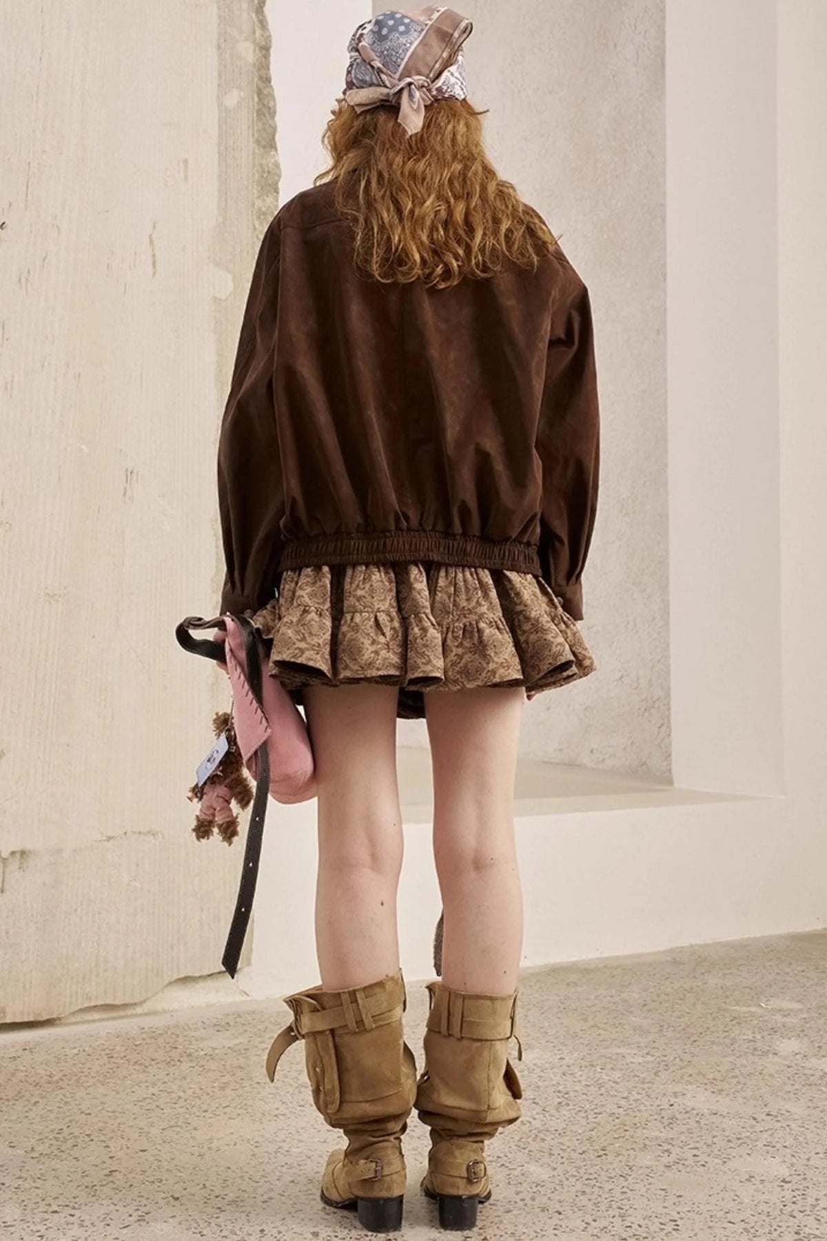 Stand-Up Leather Jacket