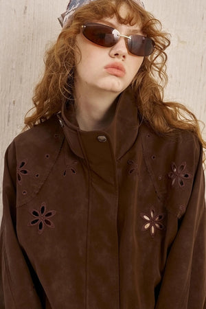 Stand-Up Leather Jacket