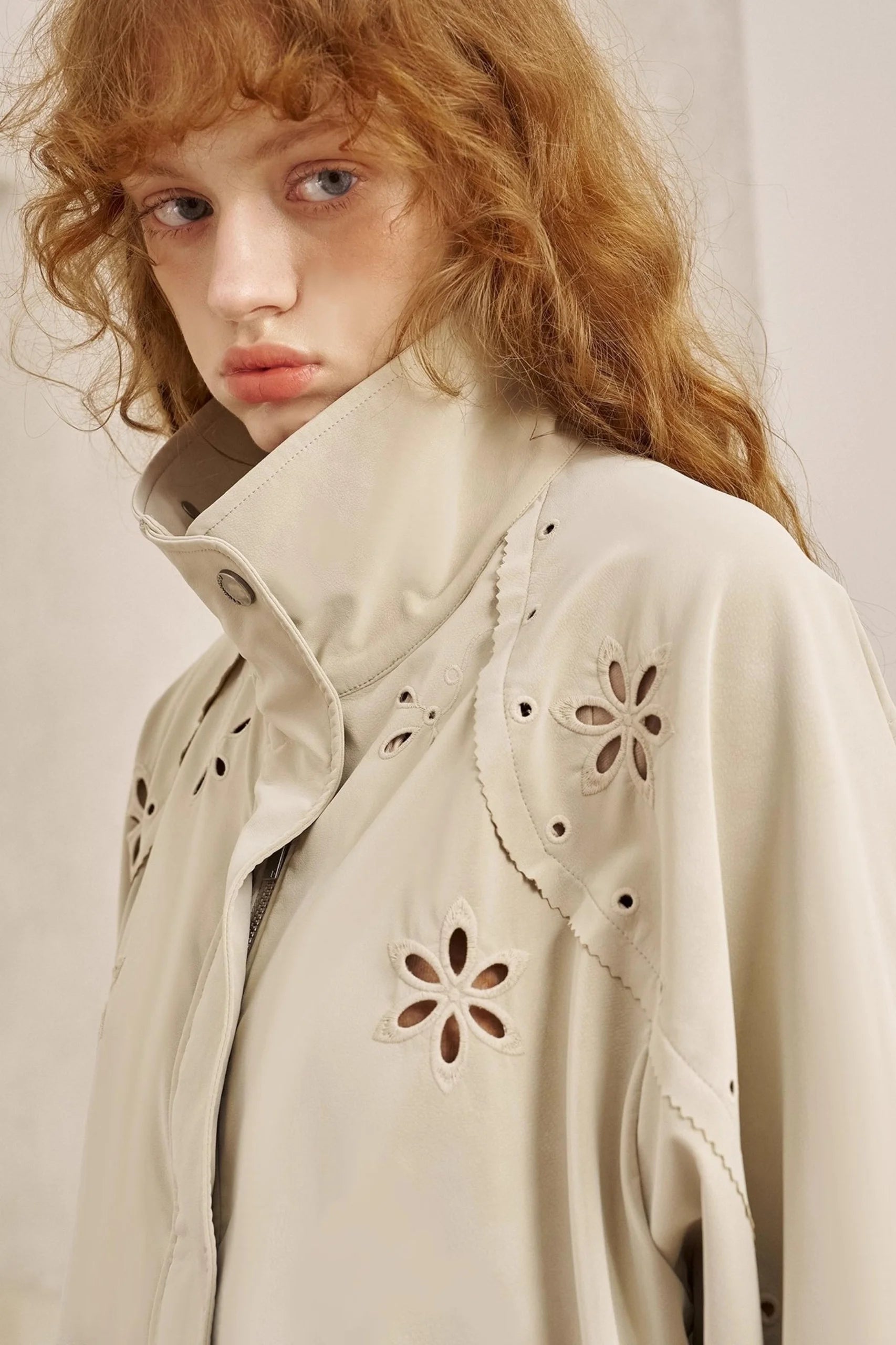 Stand-Up Leather Jacket