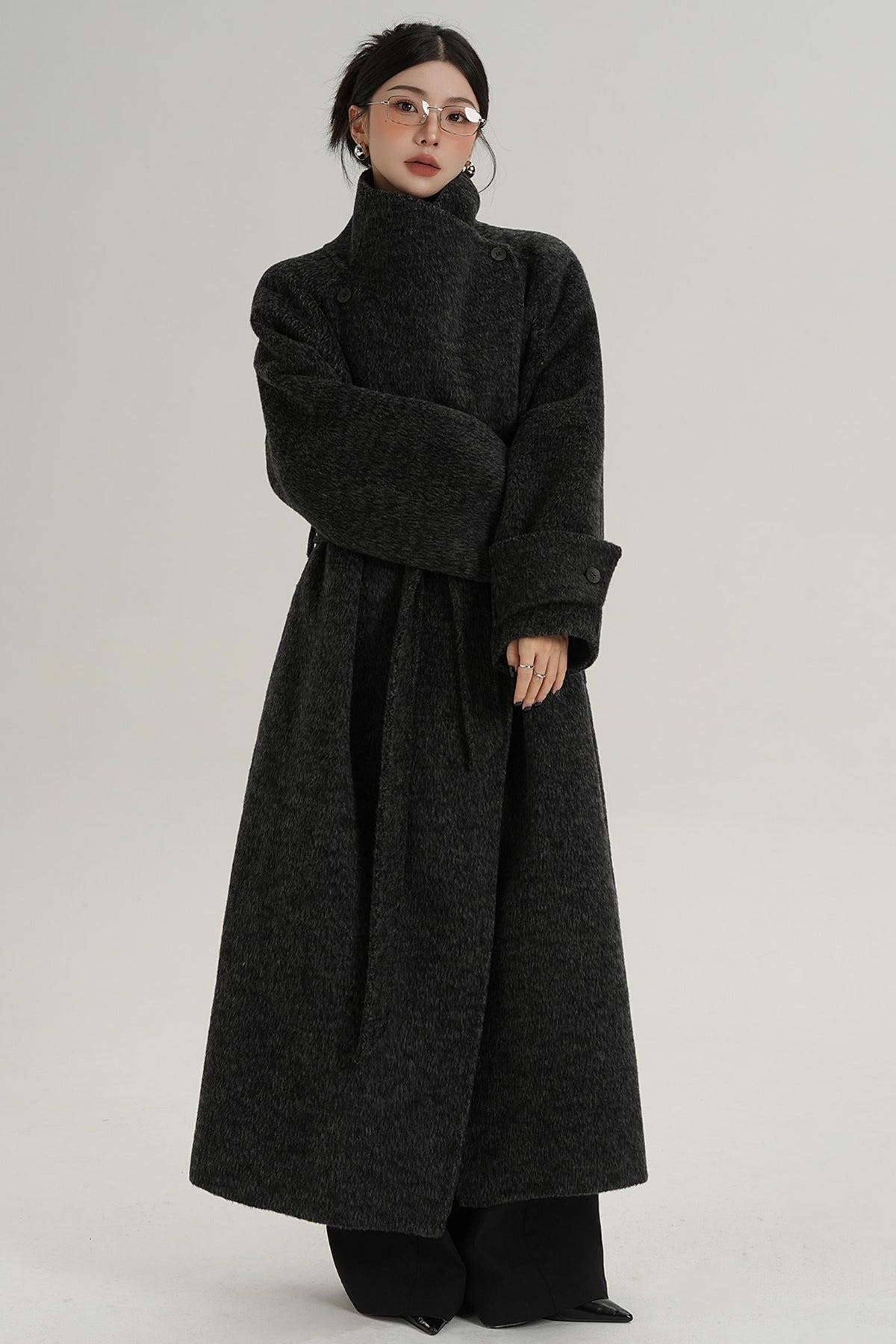 Stand-Up Wool Coat