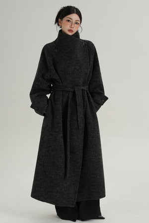 Stand-Up Wool Coat
