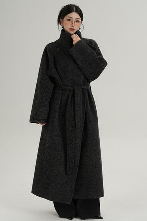 Stand-Up Wool Coat