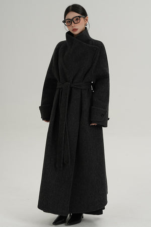 Stand-Up Wool Coat