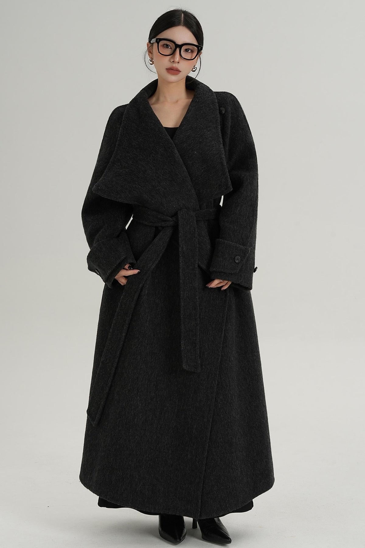 Stand-Up Wool Coat