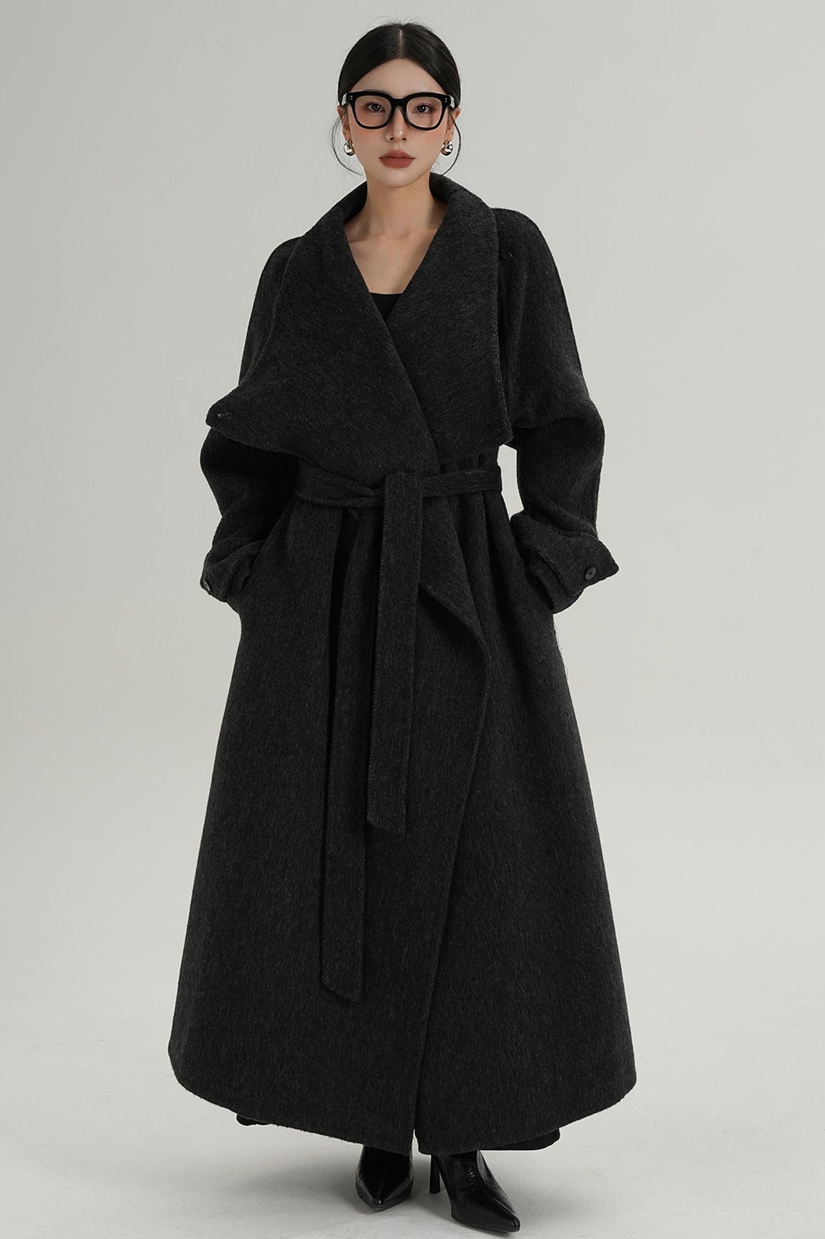 Stand-Up Wool Coat