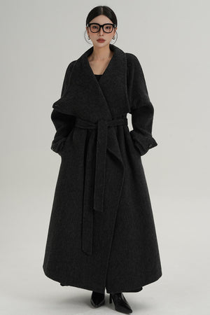 Stand-Up Wool Coat