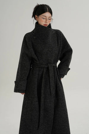 Stand-Up Wool Coat
