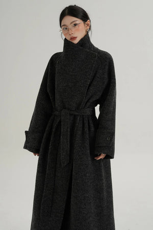 Stand-Up Wool Coat