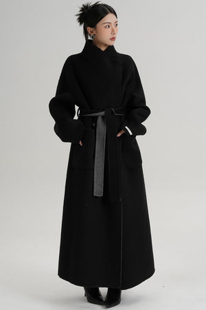 Stand-Up Wool Coat