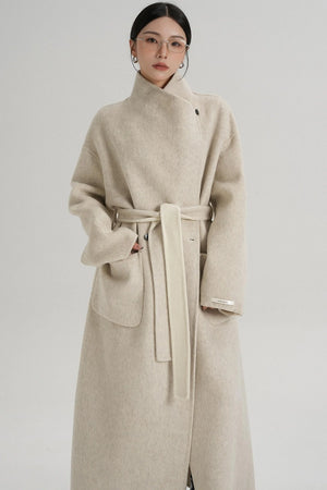 Stand-Up Wool Coat