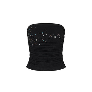 Star Beaded Pleated Bustier