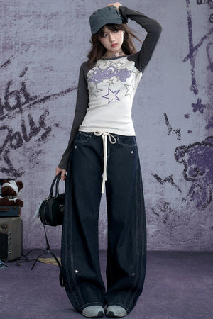 Star Crash Studded Skinny Machete Jeans