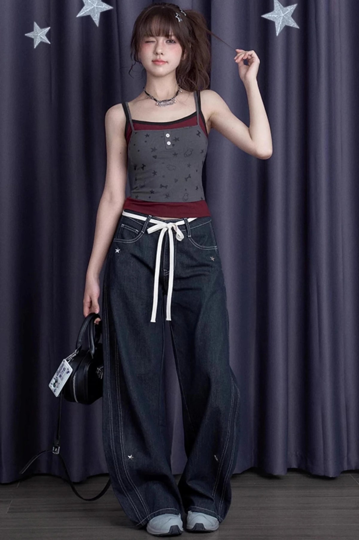 Star Crash Studded Skinny Machete Jeans