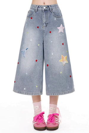 Star Cropped Pants