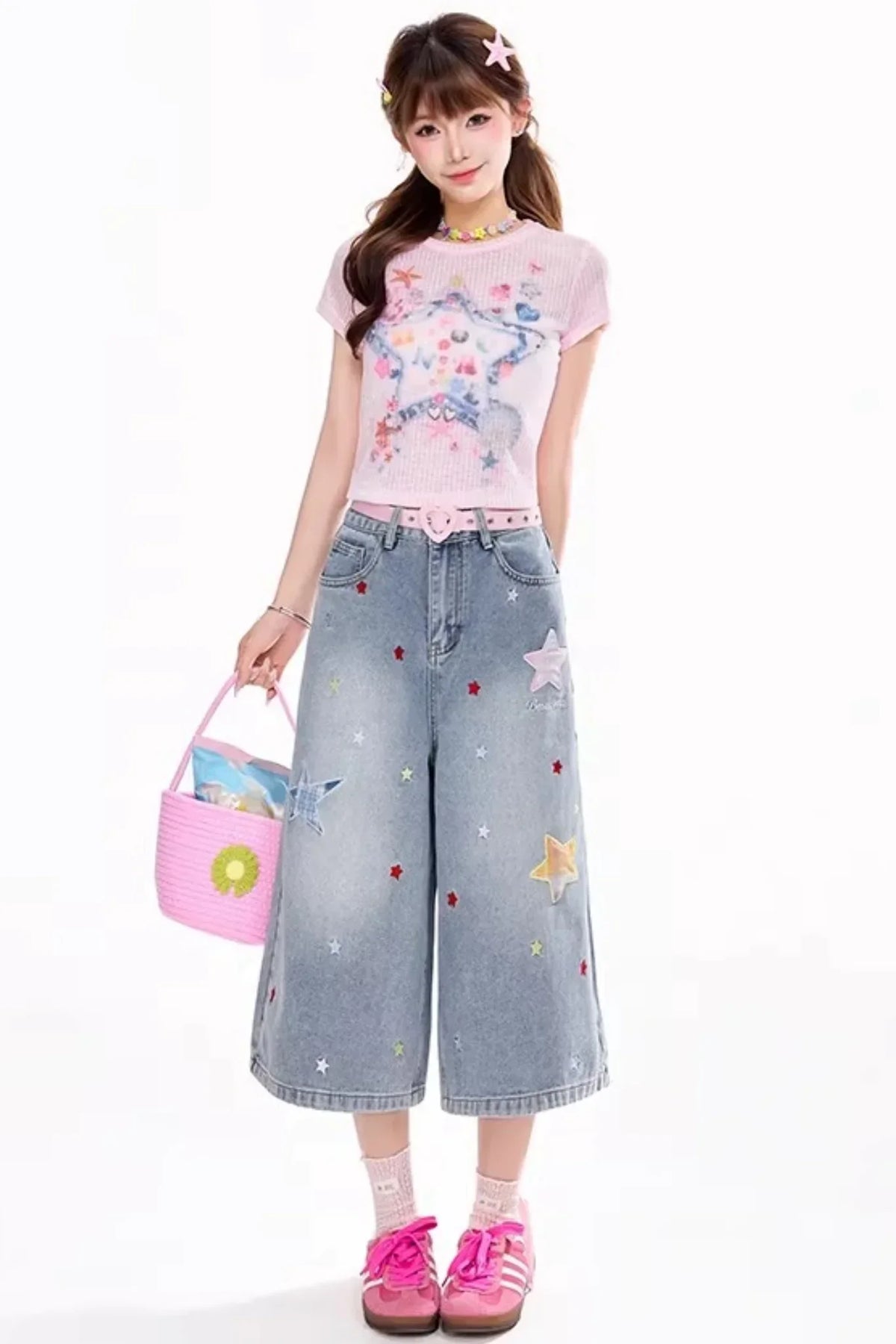Star Cropped Pants