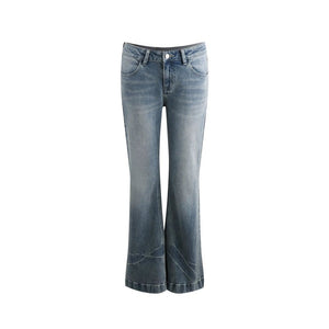 Star Embroidered Flared Pants