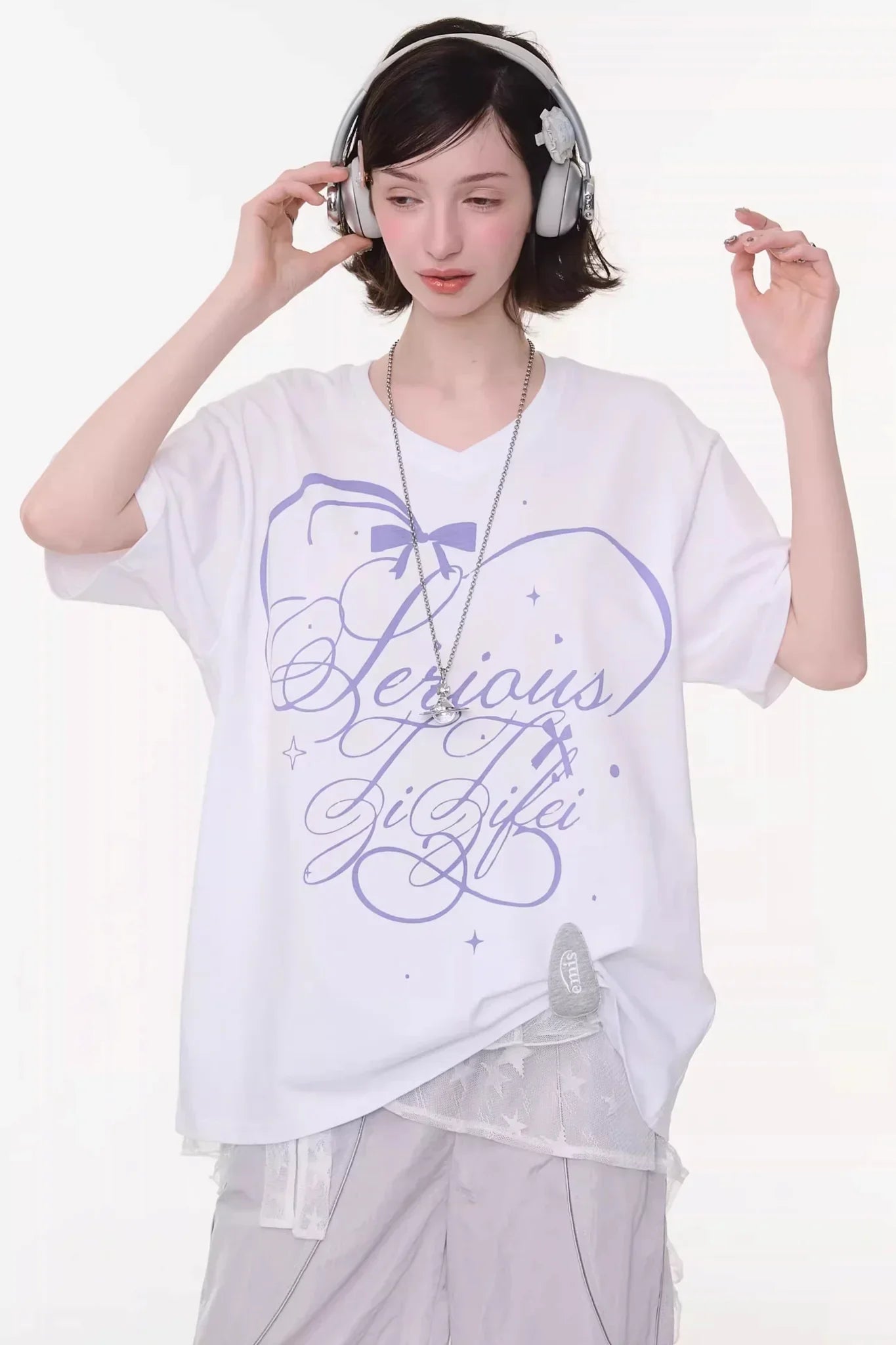 Star Falling V-Neck Top