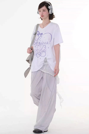 Star Falling V-Neck Top