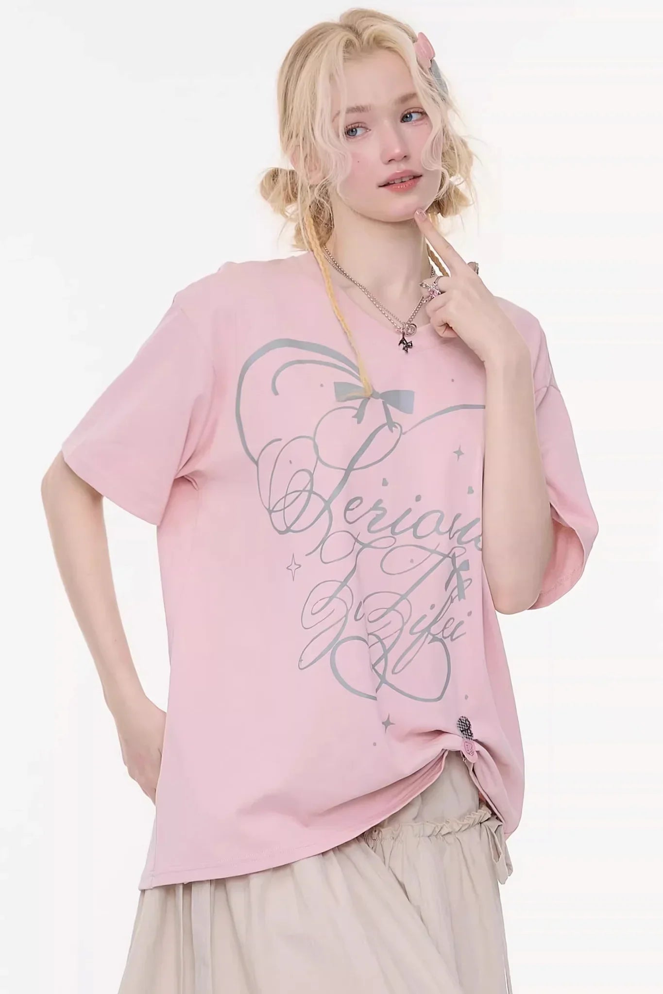 Star Falling V-Neck Top
